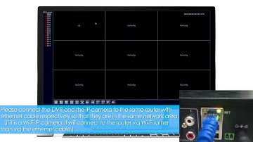 How to connect an IP camera to the DVR SANNCE DE41N DE81N DH81NK