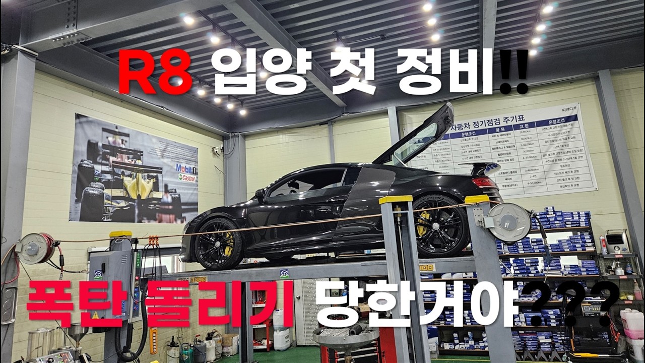 Audi R8 V10 Coupe - 알빵이 입양기 Part3 : R8 성지 방문기! 엔진 경고등의 정체와 정비 견적 대공개【R8 V10 알빵이 3】
