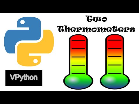 VPython Two Thermometers