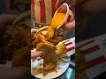 Cheese Pour on Crispy KFC Chicken Pure Food Therapy 🤤🔥 #kfc #asmr #mukbang