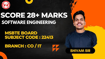 Software Engineering | SY DIPLOMA | ONLINE LECTURE | SEM 4 | V2V EdTECH LLP