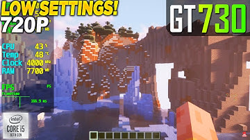 Minecraft Shader Mod GT 730 - 720p Low,