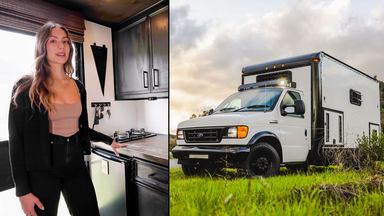 Self Converted Tiny Home Hidden in a Box Truck