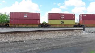 CSX Q161 Intermodal Double-Stack Train from Fostoria, Ohio May 8, 2021 Wealth
