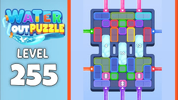 Water Out Puzzle level 255 solution 