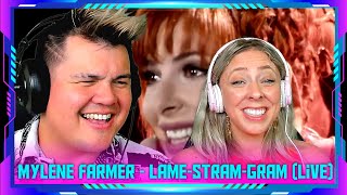 Americans React to Mylène Farmer - L'Âme-Stram-Gram (Live 2009) | THE WOLF HUNTERZ Jon and Dolly