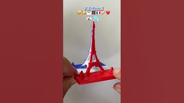 Miniature 3D printed Eiffel Tower part 3 #eiffeltower #miniature #3dprinting