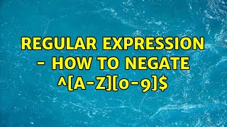 Regular Expression  How To Negate az4092
