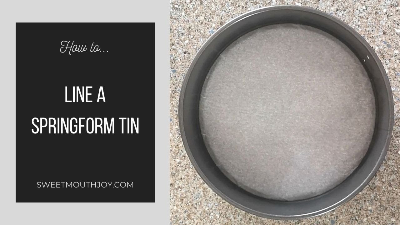 How to Line a Springform Tin YouTube