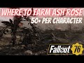 Fallout 76 where to farm ash rose  best farming route 2024