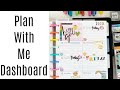 Plan With Me : Classic Happy Planner Dashboard Layout