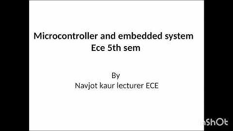 ECE-5-Microcontroller and embedded systems-introduction (pin diagram of 8051)