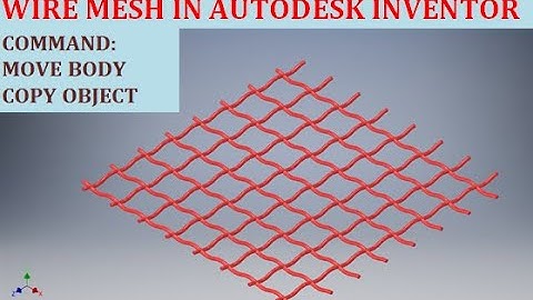 Wire Mesh design in Autodesk Inventor || Inventor 3d Drawings || Inventor Tutorials || Cad Tutorials