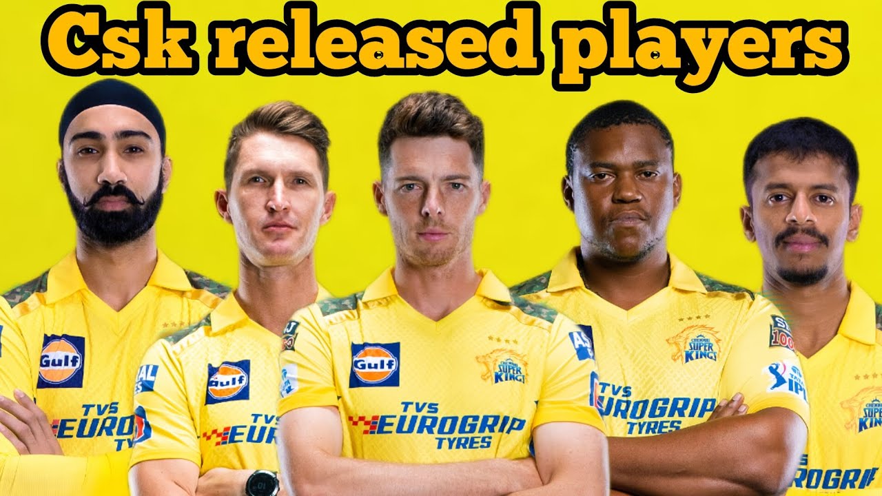 IPL 2024 CSK RELEASED PLAYERS ll 