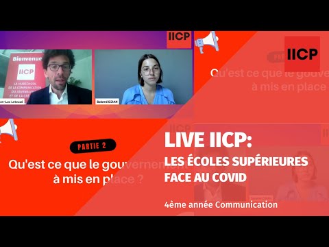 Live IICP #2 « Les écoles supérieures face au Covid »