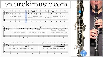 How to Play Clarinet Meghan Trainor All About That Bass Part#2 Melody School Learn Class Course Tuto