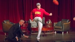 Will Ferrell Kicks Field Goal into Crowd at USC