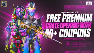 50+ Free Premium Crate Opening🤩 | Mega Giveaway Announcement Soon🤩 | AjjuGamerYT💸