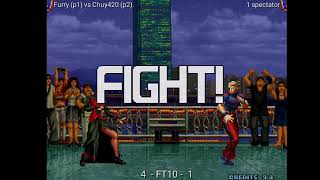 KOF 2002 Mágico plus reta Furry vs Chuy en GGPO