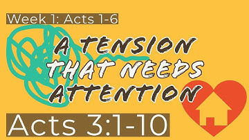 A TENSION THAT NEEDS ATTENTIONS | Bible Study Video | Acts 3:1 10