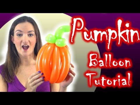 PUMPKIN Balloon Animal Tutorial - Learn Balloon Animals with Holly!