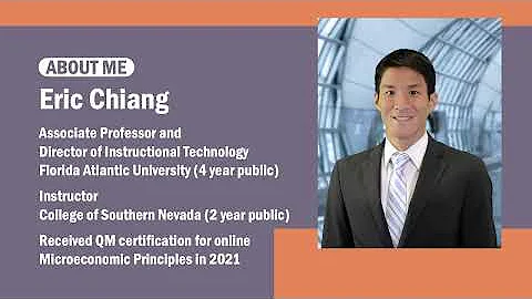 How to successfully build a Quality Matters certified course by Eric Chiang