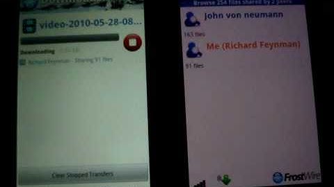 FrostWire para Android - Demo para Con-Cafe.com