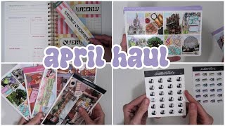 NEW PLANNER & STICKERS ✨ April Haul