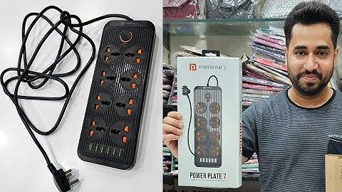 Portronics Power Plate 7 with 6 USB Port + 8 Power Sockets | Unboxing & Review 
