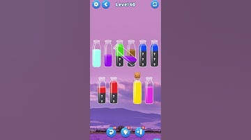 Water sort puz level 60 #androidgameplay #watersortpuzzle #shorts