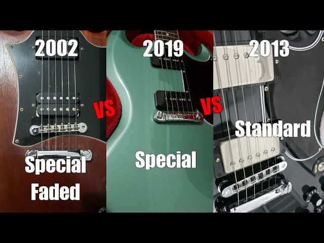 Gibson SG Shootout | Humbucker vs P-90 | 2002 Special Faded, 2013 