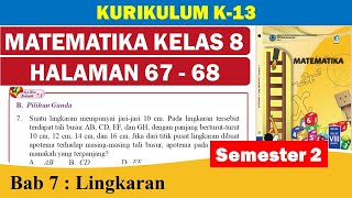 8TH GRADE MATHEMATICS PAGES 67-68 SEMESTER 2 CURRICULUM K-13 || LET'S PRACTICE 7.1