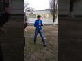 Two Guys Fight In The Backyard Of A School In Russia