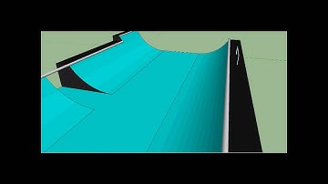 sketchup skatepark design 2(mini ramp)