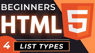 HTML Lists Tutorial | HTML5 List Types: Ordered, Unordered & Description