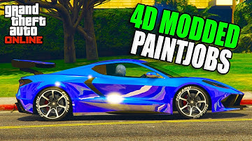 How To Get 4D Modded Crew Colors In GTA 5 Online! (4D Paint Job Glitch)