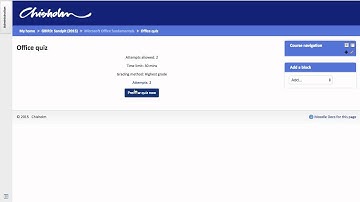 Competency based assessment in Moodle