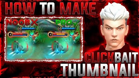 HOW TO MAKE CLICKBAIT THUMBNAIL LIKE BRAXY AND KENZY TUTORIAL 🎬 | ADOBE PHOTOSHOP | PART 1 | MLBB ✔