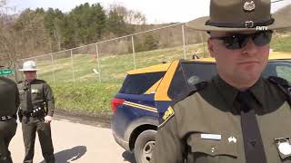 Arrests at ‘Coal Baron Blockade’ in West Virginia outside the Grant Town Power Plant