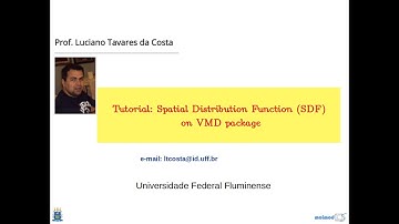 Tutorial: Spatial Distribution Function (SDF) on VMD package