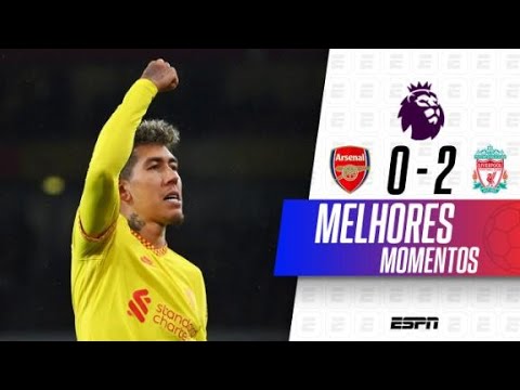 FIRMINO MARCA, LIVERPOOL VENCE O ARSENAL E SE APROXIMA DO LÍDER MANCHESTER CITY | PREMIER LEAGUE