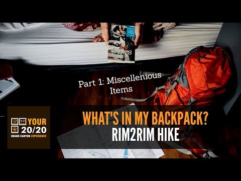 Miscellaneous Items to Pack for Rim2Rim Hike content media