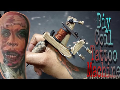 how to make single coil tattoo machine at home /paano gumawa ng tattoo machine