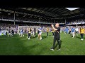 Thank you evertonians   players lap of appreciation at goodison