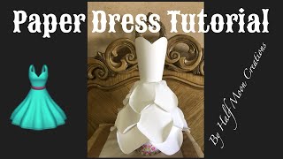How to make Paper Dress white large How to make Paper Dress white large