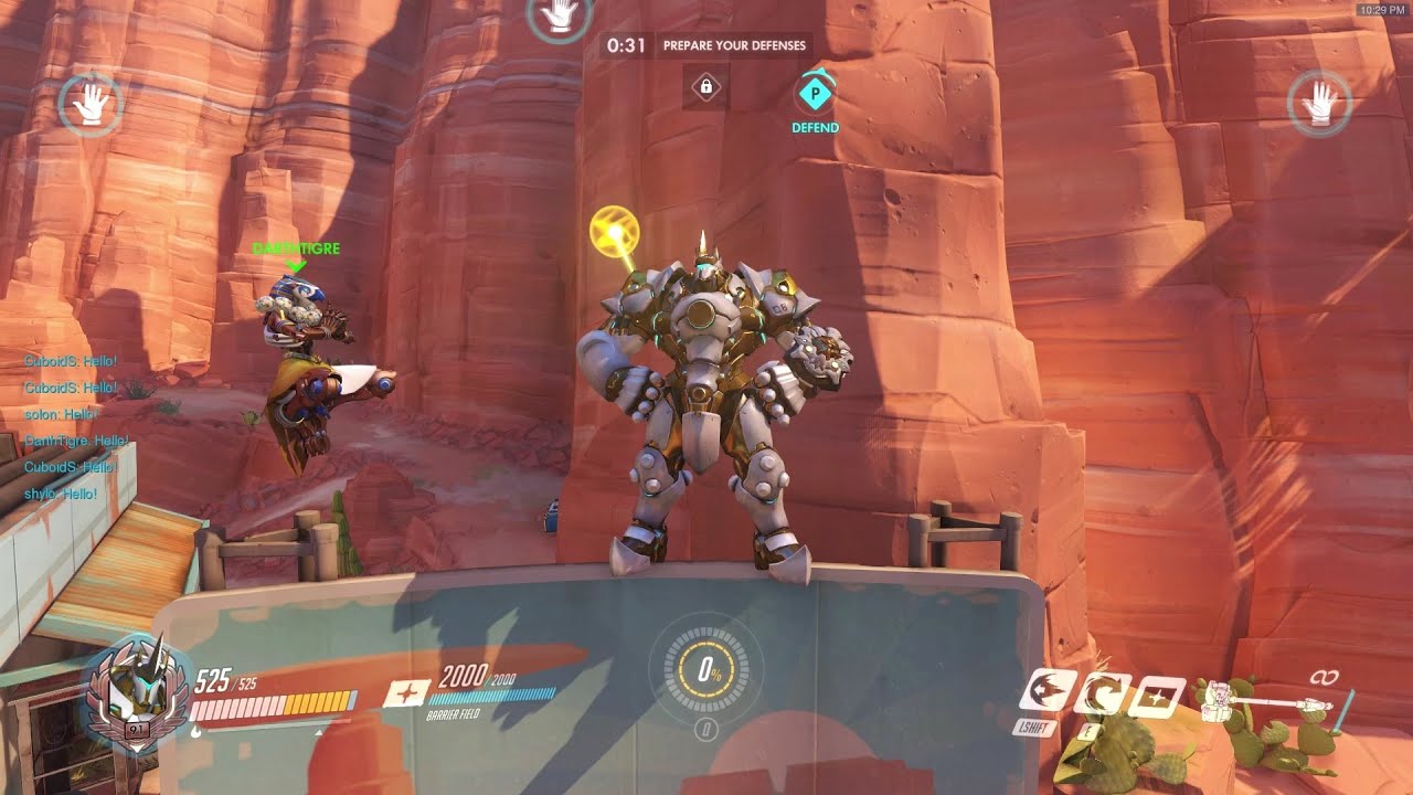 OVERWATCH: Full Game-defend and attack- Reinhardt and Soldier 76- Route 66 1080p HD