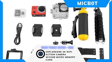 ExploreOne 4K WIFI Action Camera Uitpakken, installatie en verschillende demo