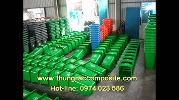 Thùng rác nhựa hdpe 120L, 240L, 360L, 660L-Hàng nhập khẩu, giá gốc.