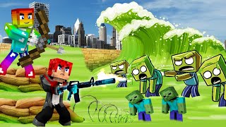 MINI GAME : THÀNH PHỐ ZOMBIE ** T GAMING VÀ VANH THỬ THÁCH CHỐNG QUÁI VẬT BẢO VỆ THÀNH PHỐ MINECRAFT