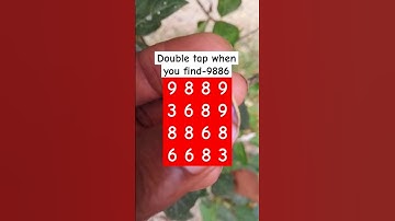 Double tap when you find-9886 #shorts #puzzlegame #brainteasers